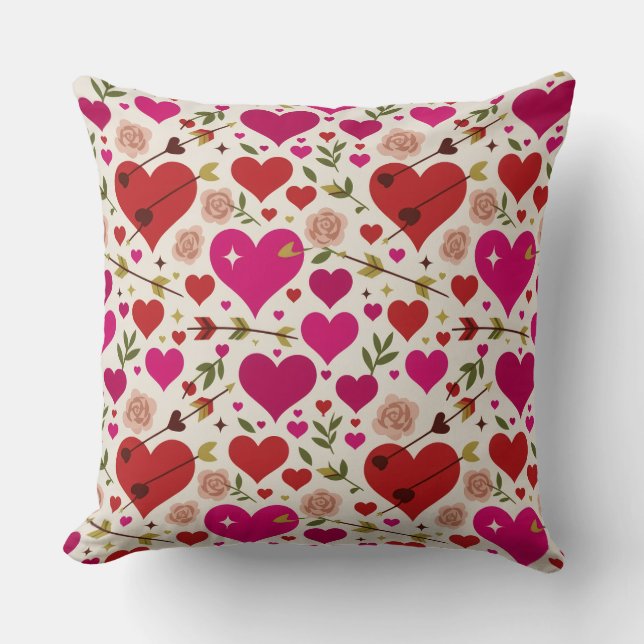Almofada Valentine’s Day Throw Pillow Collection | Romantic (Frente)