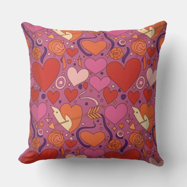 Almofada Valentine’s Day Throw Pillow Collection | Romantic (Frente)