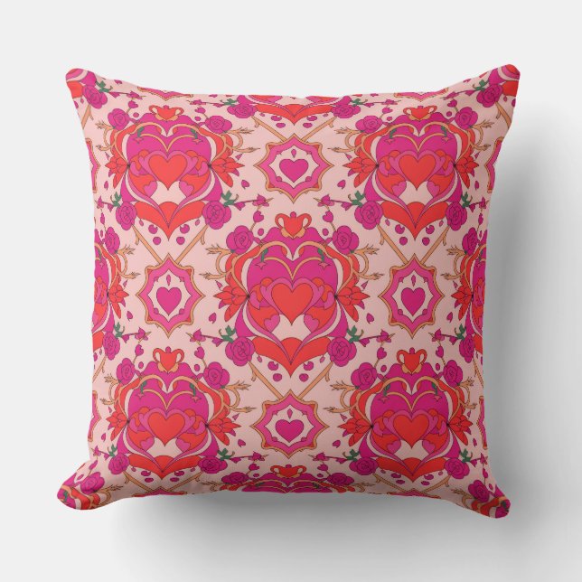 Almofada Valentine’s Day Throw Pillow Collection | Romantic (Frente)
