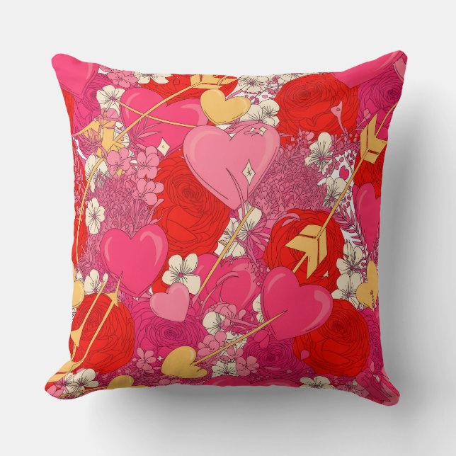 Almofada Valentine’s Day Throw Pillow Collection | Romantic (Frente)