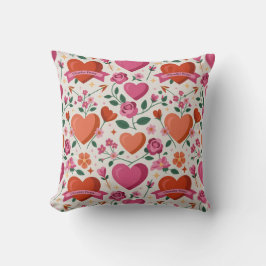 Almofada Valentine’s Day Throw Pillow Collection | Romantic