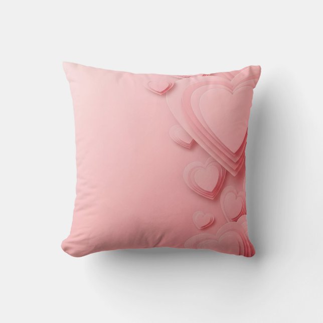 Almofada valentine sale background with hearts (Frente)
