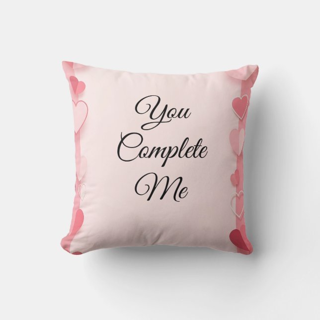 Almofada valentine sale background with hearts (Frente)