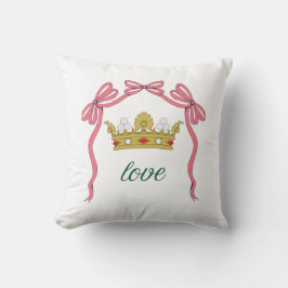 Almofada Valentine's Day Coquette Heart Bow Valentine's