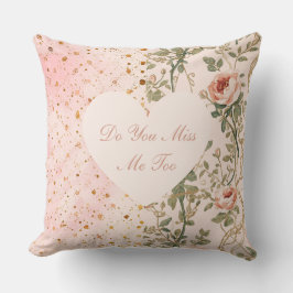 Almofada Valentine's Day, Flowers Pixels,Do You Miss Me Too