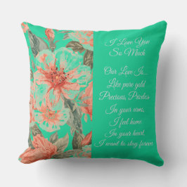 Almofada Valentines Day, I Love You So Much, Love Poem