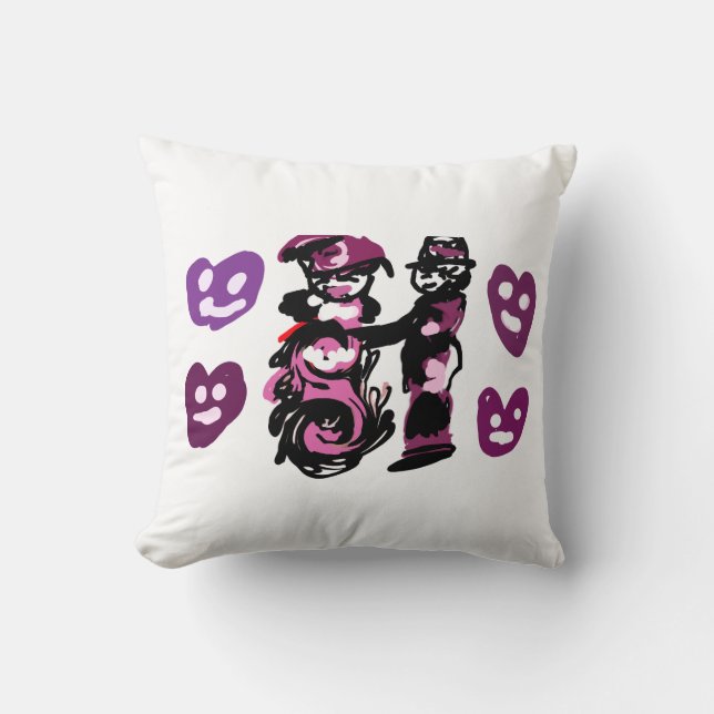 Almofada valentine's day purple love  (Frente)