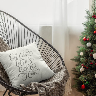 Almofada Vamos Adorá-Lo Calligrafado