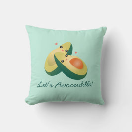 Almofada Vamos Avocuddle Funny Cute Avocados Pun Humor