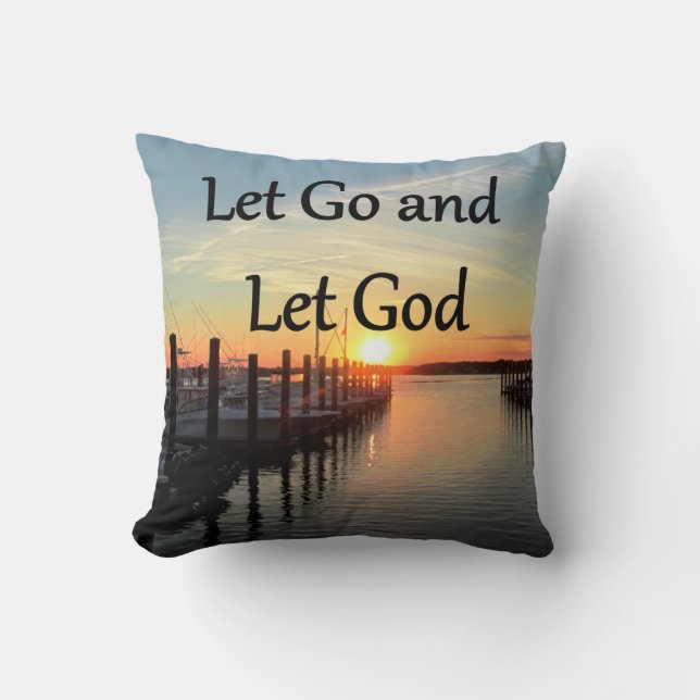 ALMOFADA VAMOS E DEIXE DEUS SUNSET FOTO (Frente)