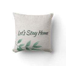 Vamos Permaneça em Casa Aquarela Eucalyptus