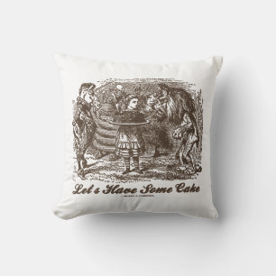 Almofada Vamos tem um pouco de bolo Alice Unicorn Lion Wond