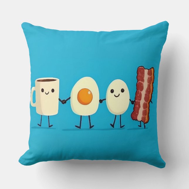Almofada Vamos Todos Vão E Tomem Café Da Manhã (Frente)