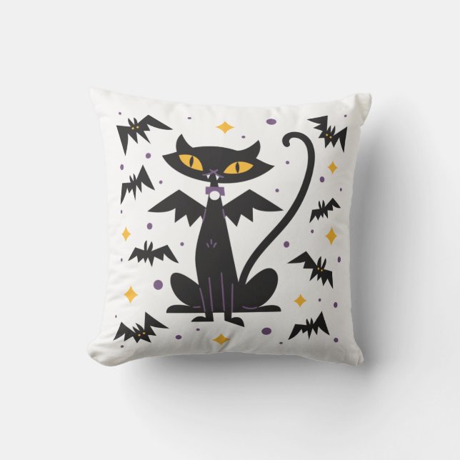 Almofada Vampiro Cat Halloween (Frente)