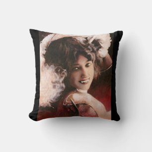 Almofada Vampiro vitoriano Lady Throw Cushion