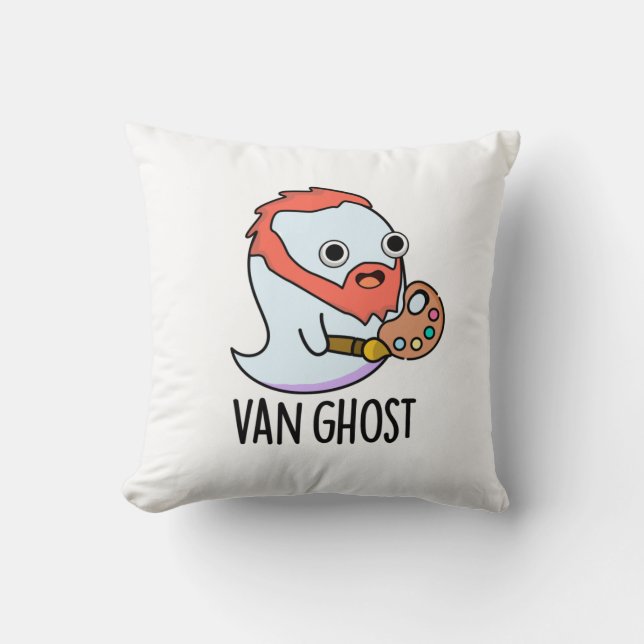 Almofada Van Ghost Funny Artist Ghost Pun (Frente)