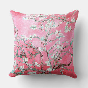Almofada Van Gogh Almond Blossomo Azul Rosa