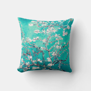 Almofada Van Gogh Almond Blossoms Turquoise