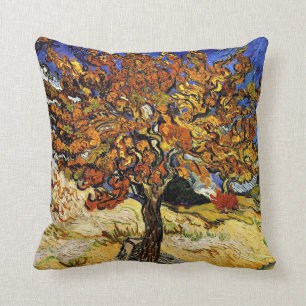 Almofada Van Gogh - Árvore Mulberry, pintura de arte