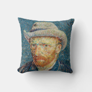 Almofada Van Gogh - Autorretrato com um chapéu de feltro de