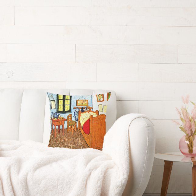 Almofada Van Gogh - Quarto do Vincent, pintura famosa, (Sofá)