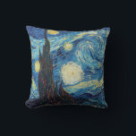 Almofada Van Gogh Starry Night Classism Arte<br><div class="desc">Pintura de Noite Estrelada - Esta é a obra-prima Vincent Van Gogh,  The Starry Night 1889.</div>