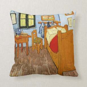 Almofada Van Gogh: Vincent's Bedroom em Arles, 1889
