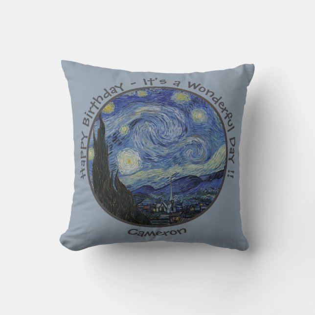 Almofada van Gogh's The Starry Night Party Items Collection (Frente)