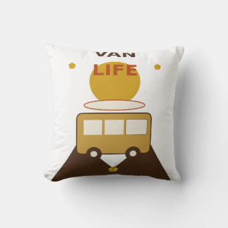 Almofada Van Life Camper Van Retro, Aventura de Surf Boho