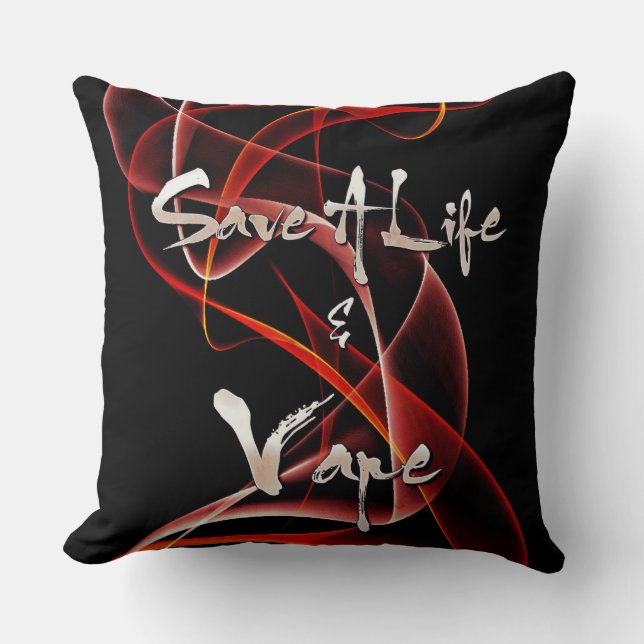 Almofada Vaping cita travesseiros do fumo (Frente)