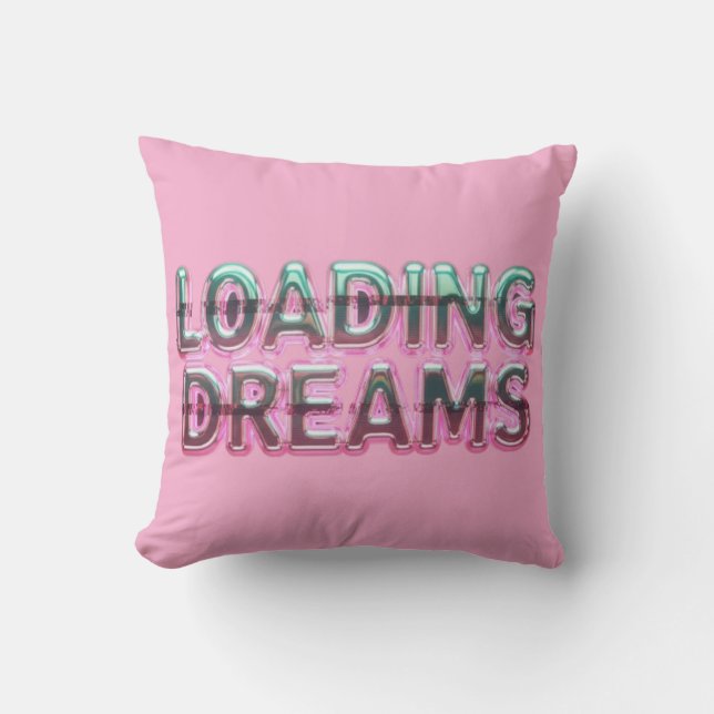 Almofada Vaporwave Aesthetics with Glitch Effect and Neon  (Frente)