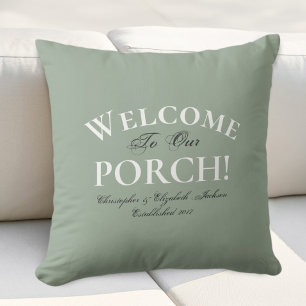 Almofada Varanda Verde Salvia Personalizada Modelo Modern