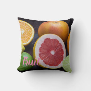 Almofada Variação da laranja, limão, mandarina,