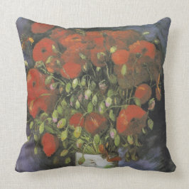 Almofada Vase com papagaios vermelhos Vincent van Gogh