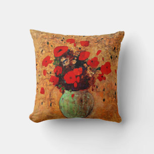 Almofada Vaso de Papoulas por Odilon Redon