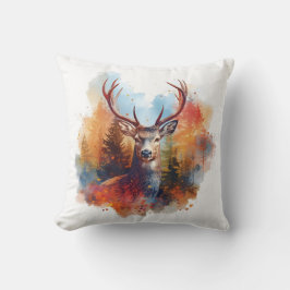 Almofada Veado em Floresta de outono
