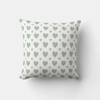 Almofada vector seamless pattern hearts in blue and mint