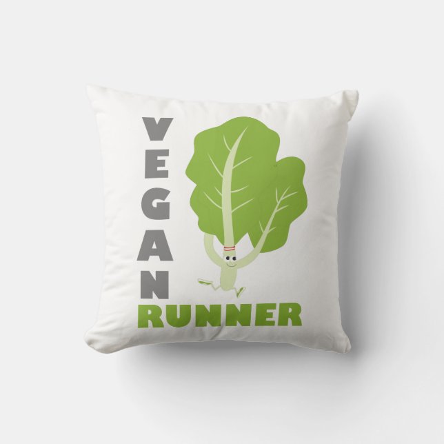 Almofada Vegan Runner - Kale (Frente)