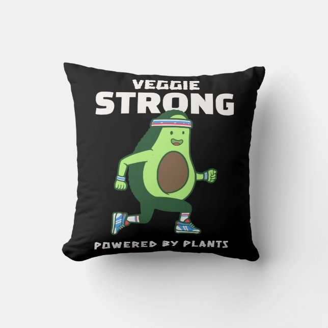Almofada Veggie Strong, movido a plantas (Frente)
