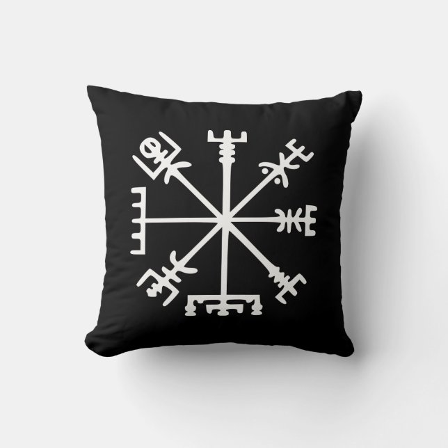 Almofada Vegvísir (Viking Compass) (Frente)