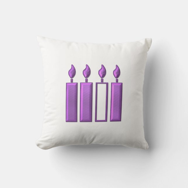 Almofada Velas "3-D" de coroa (Frente)