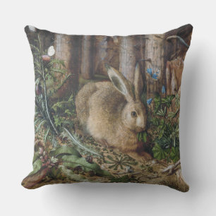 Almofada Velho Hare Bosque Natureza Escuro Cottagecore
