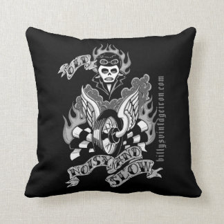 Almofada Velho, ruidoso & lento (b & w)