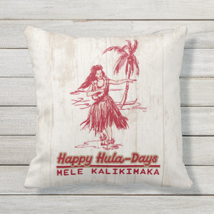 Almofada Vende Holiday Hawaiian Hula Girl