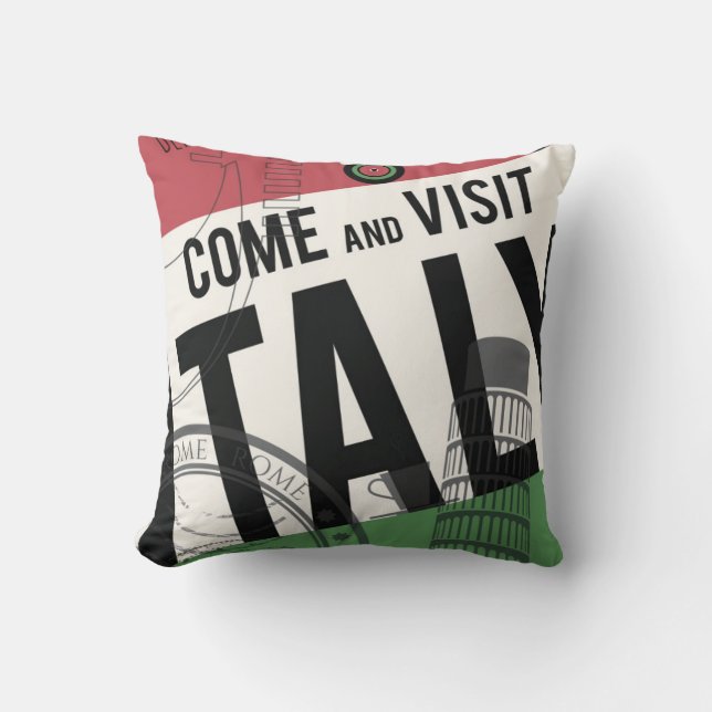 Almofada Venha visitar Italia (Frente)