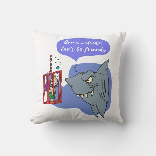 Almofada venham lá fora, vamos sejam amigos (Frente)