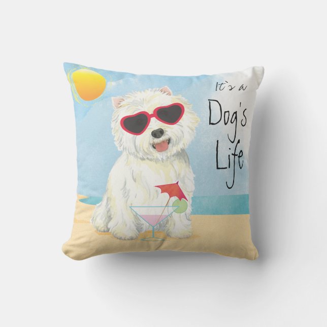 Almofada Verão Westie (Frente)