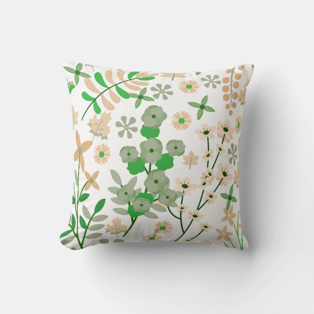 Almofada "Verdant Petalscape" (Frente)