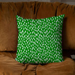 Almofada Verde Atentamente Brilhante<br><div class="desc">Travesseiro decorativo verde brilhante e brilhante.</div>