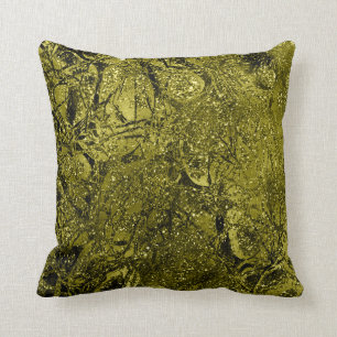 Almofada Verde Chartreuse abstrato Sparkly do brilho da